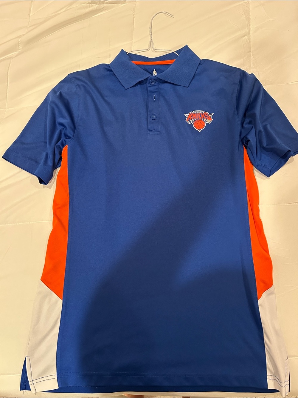 Fanatics Blue and Orange New York Knicks Polo
